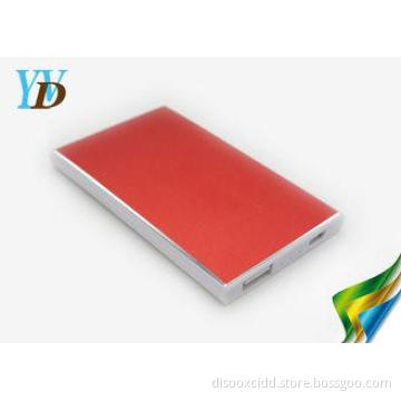 2200mAh Red Ultrathin Slim Power Bank For iPhone Samsung Ch